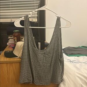 Black and White Gingham Tank